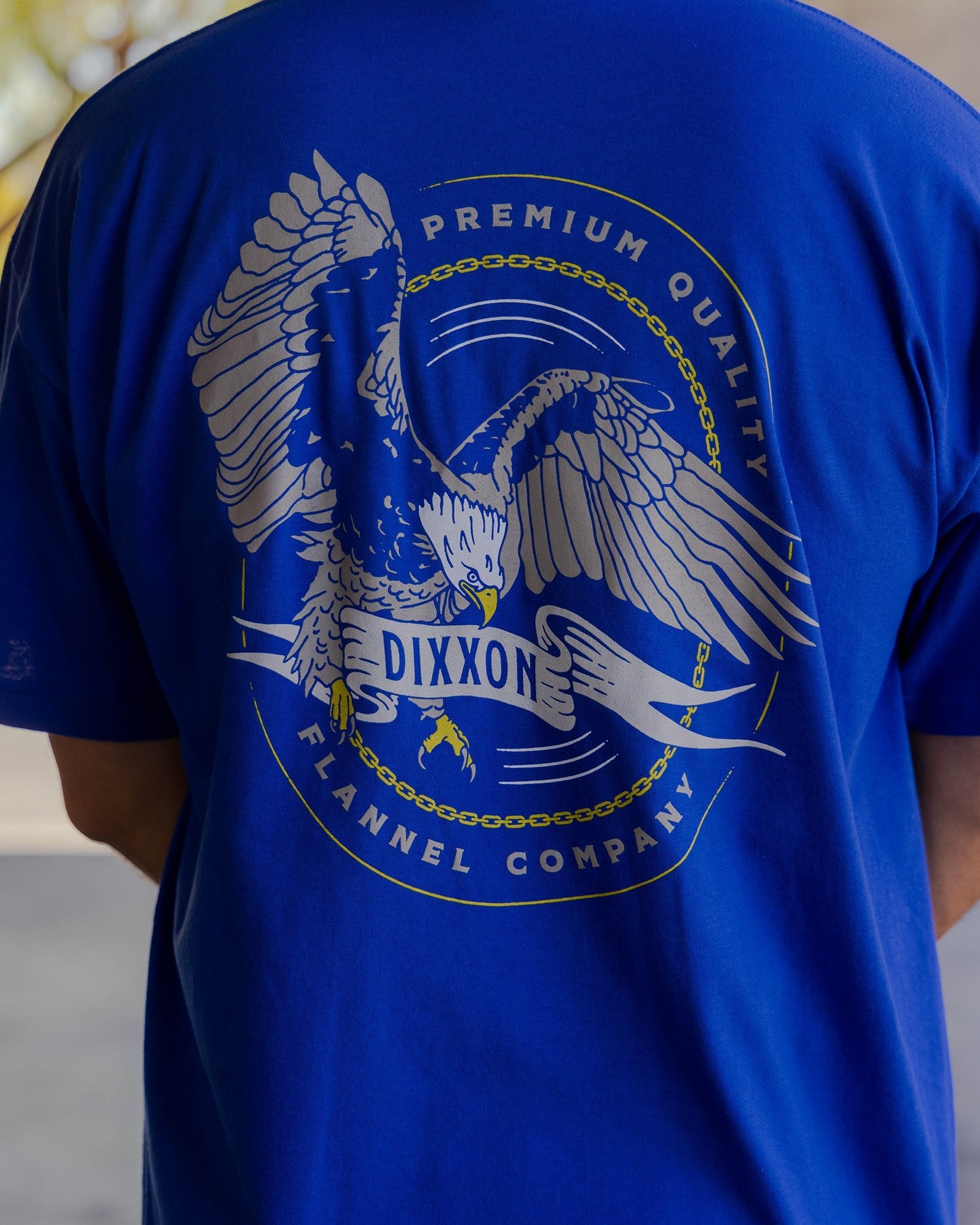 Gray Banner T-Shirt - Royal Blue - Dixxon Flannel Co.