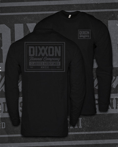 Gray Billboard Long Sleeve T-Shirt - Black | Dixxon Flannel Co.