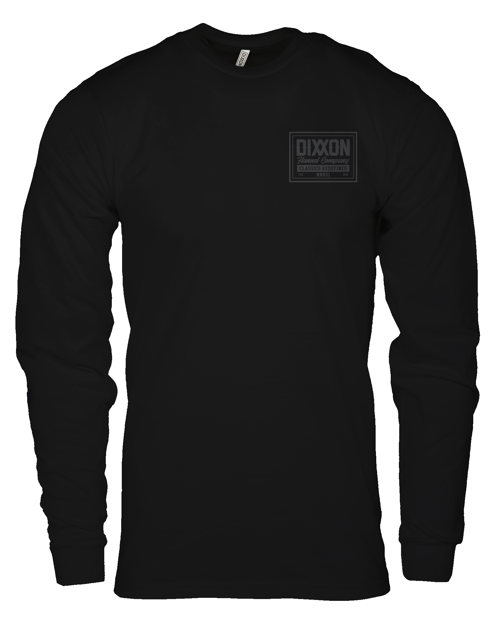 Gray Billboard Long Sleeve T-Shirt - Black - Dixxon Flannel Co.