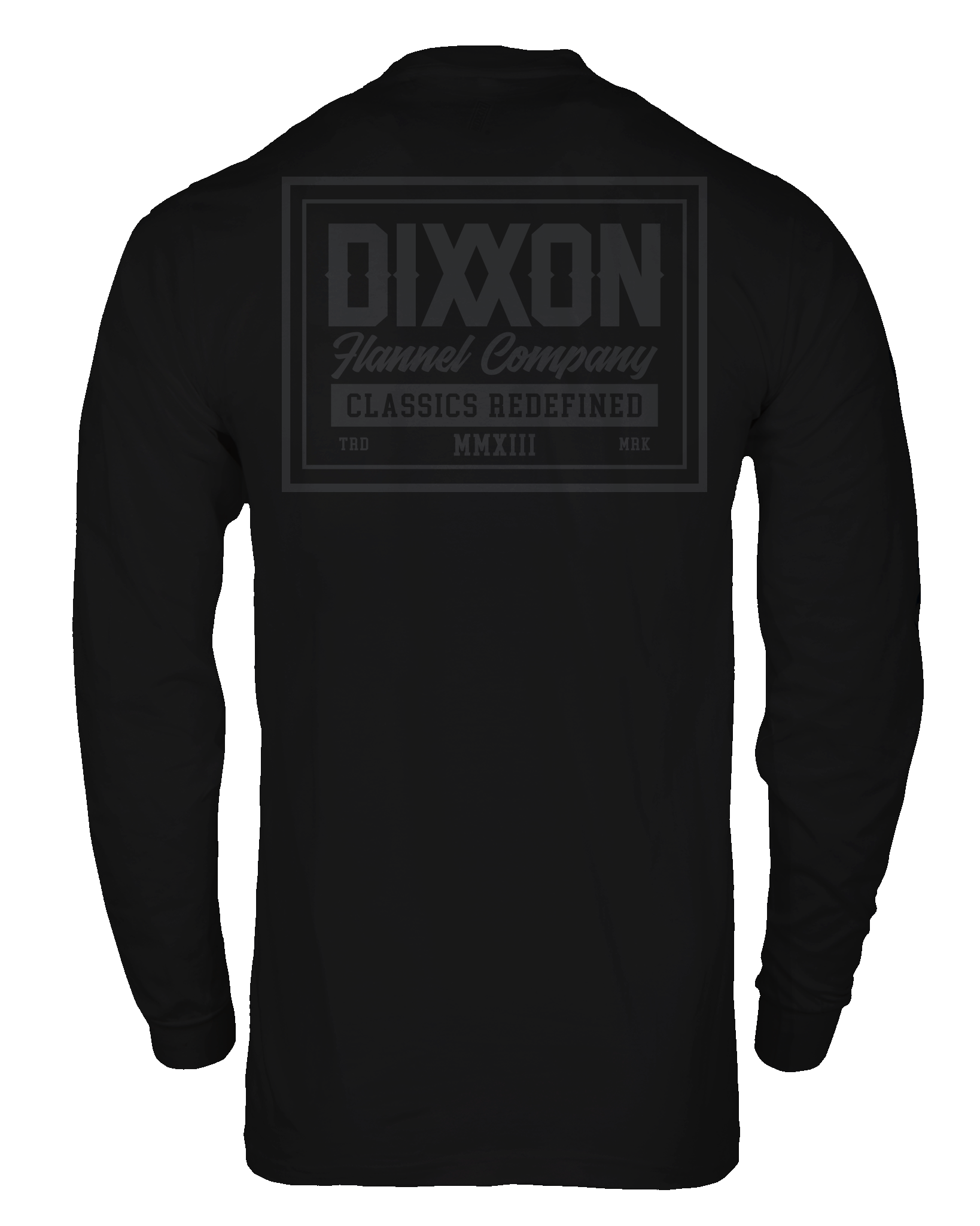 Gray Billboard Long Sleeve T-Shirt - Black - Dixxon Flannel Co.