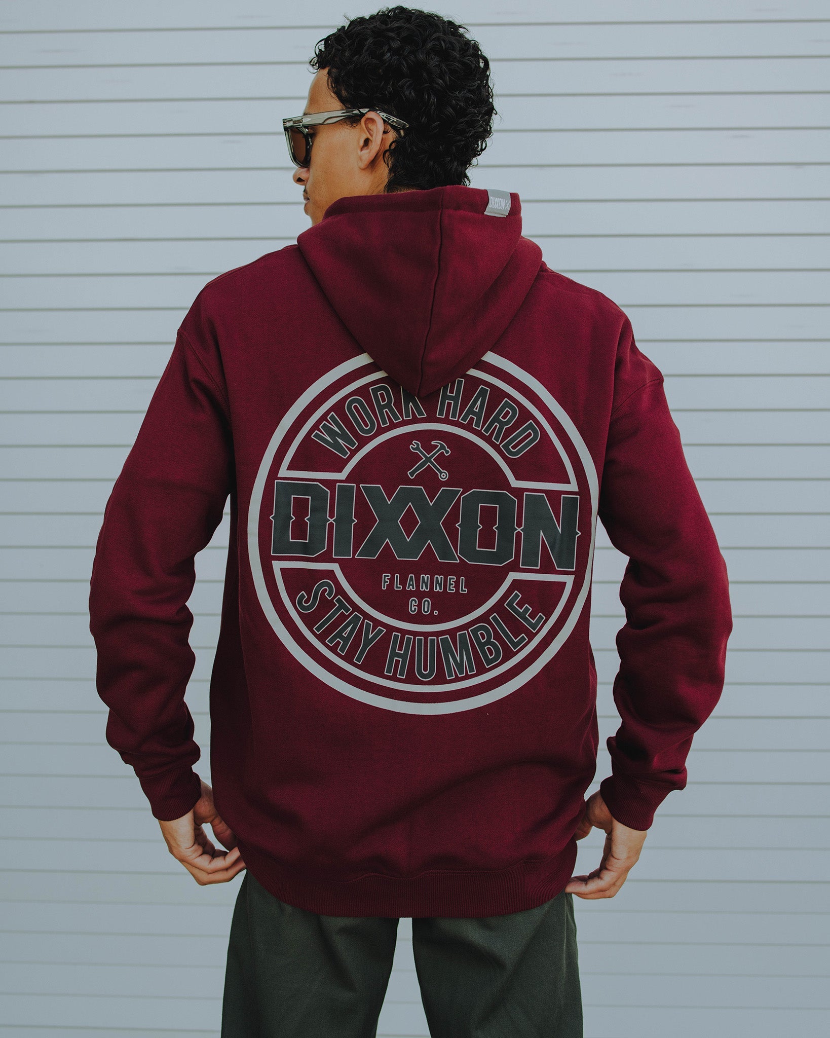 Gray & Black Corpo Zip Up - Maroon - Dixxon Flannel Co.