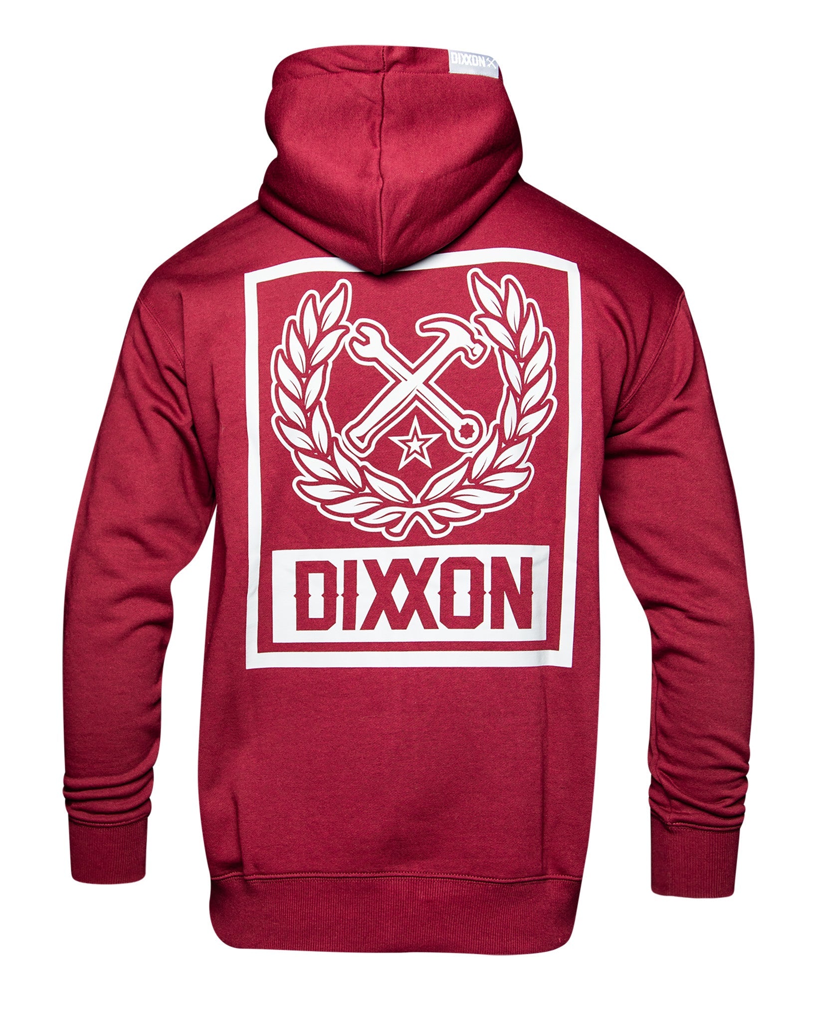 Gray Box Crest Zip Up - Maroon - Dixxon Flannel Co.