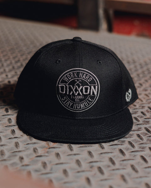 帽子 dixx gray-corpo-flat-bill-snapback-