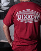 Gray Forge Hex T-Shirt - Cranberry - Dixxon Flannel Co.
