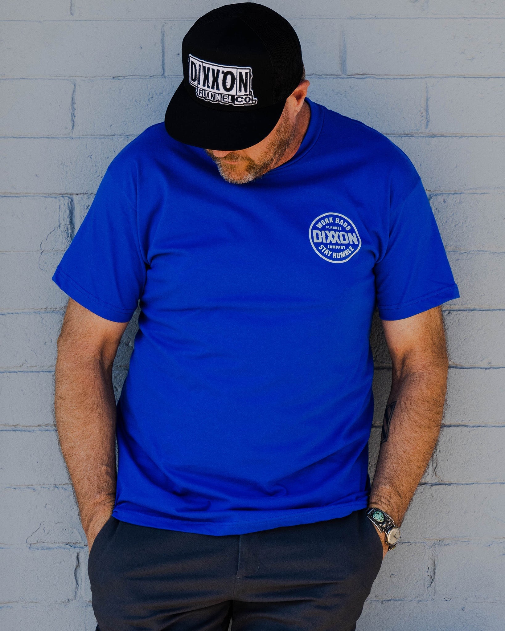 Gray Nuevo Corpo T-Shirt - Royal Blue - Dixxon Flannel Co.