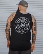 Gray & White Linked Tank - Black - Dixxon Flannel Co.