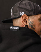 Gray & White Linked Zip Up Hoodie - Black - Dixxon Flannel Co.