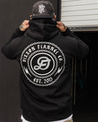 Gray & White Linked Zip Up Hoodie - Black - Dixxon Flannel Co.