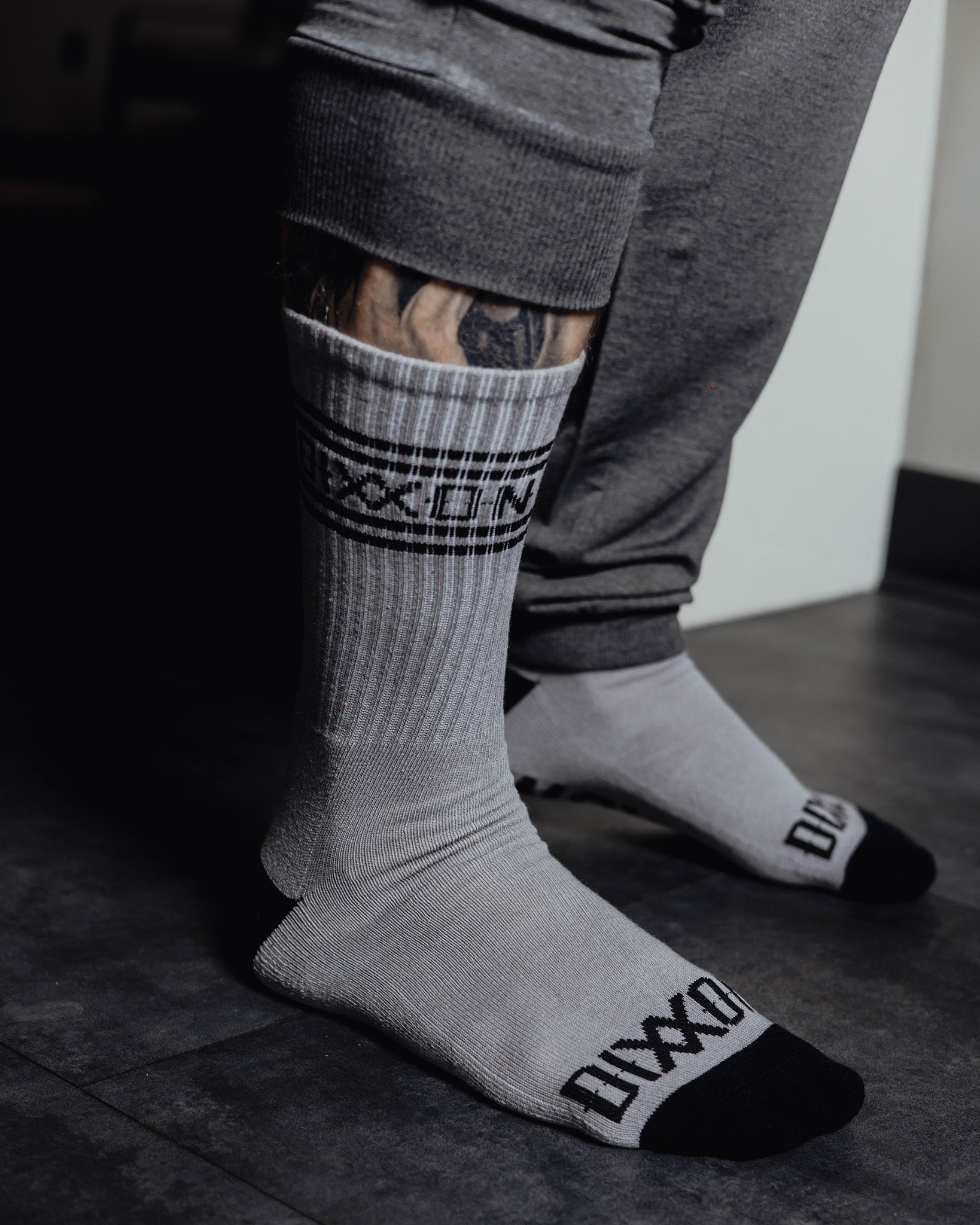 Grind Premium Crew Socks - Gray - Dixxon Flannel Co.