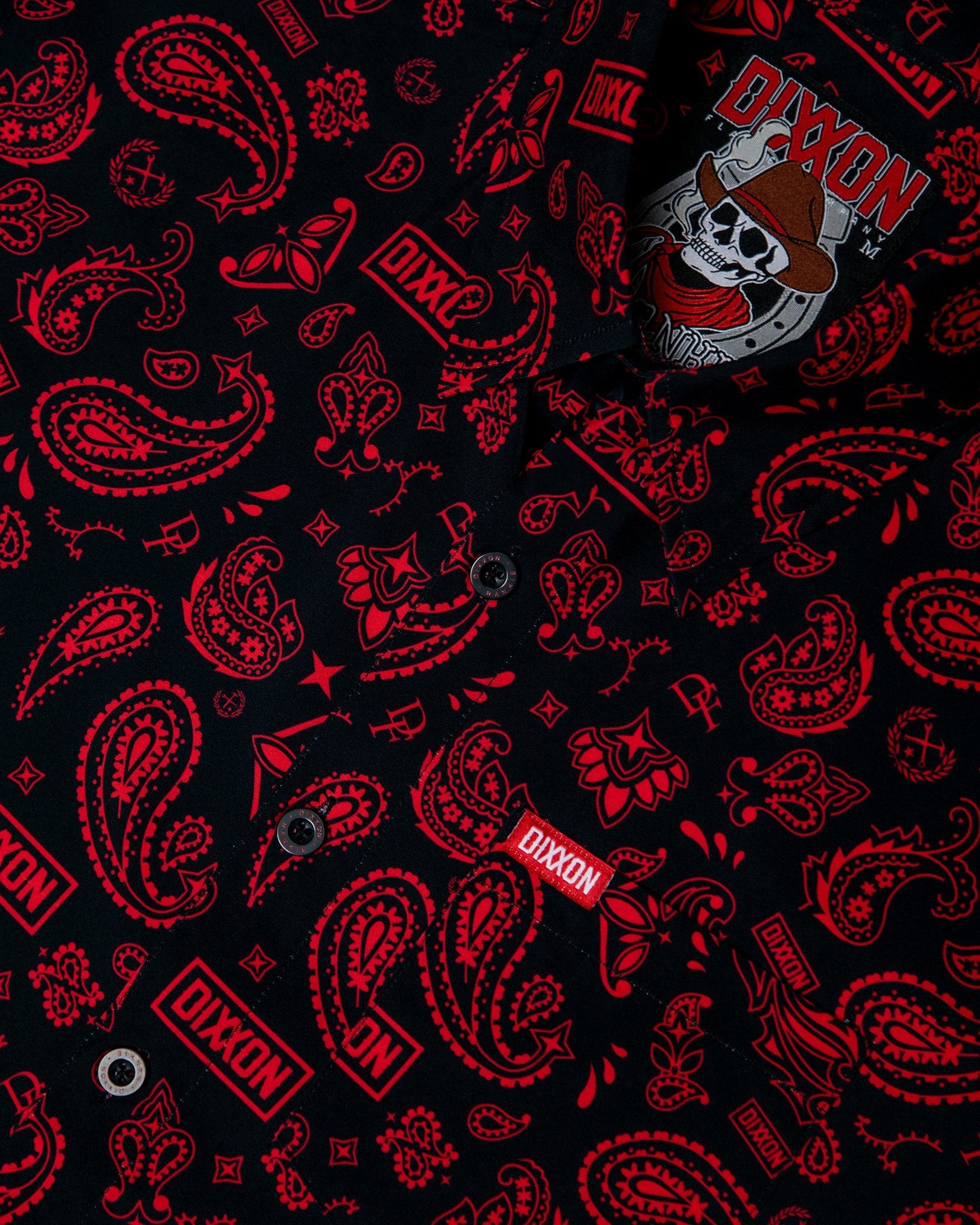 Hankie Party Shirt - Black & Red - Dixxon Flannel Co.