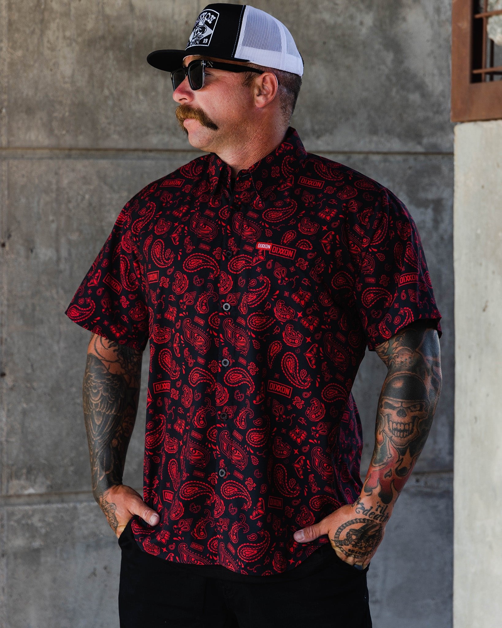 Hankie Party Shirt - Black & Red - Dixxon Flannel Co.