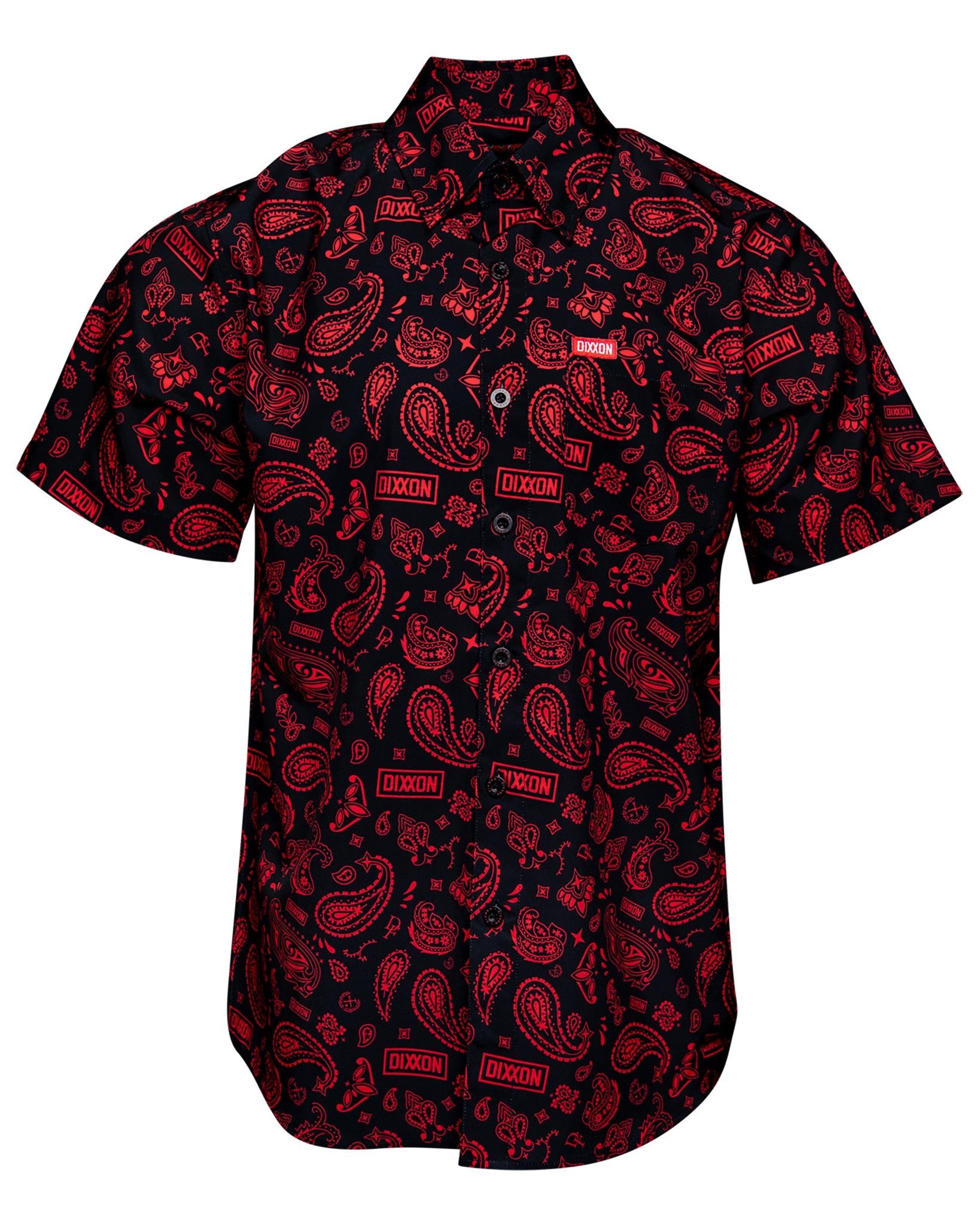 Dixxon Hankie Party Shirt - Black & Red: Shop Today!