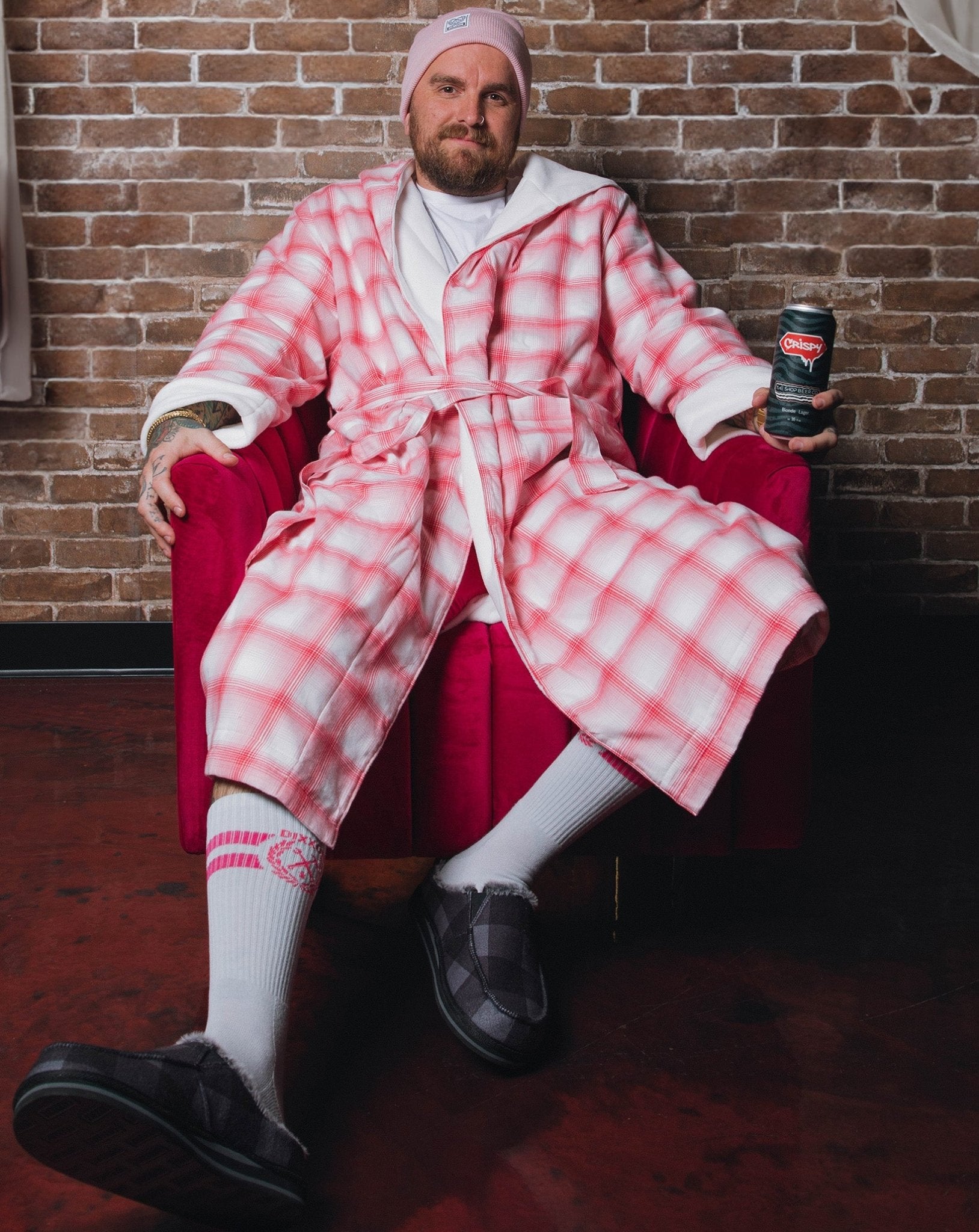TEEN BOOP チェックルーズロンパース Heartbreaker Fleece Robe by Dixxon: Cozy Comfort in 2026