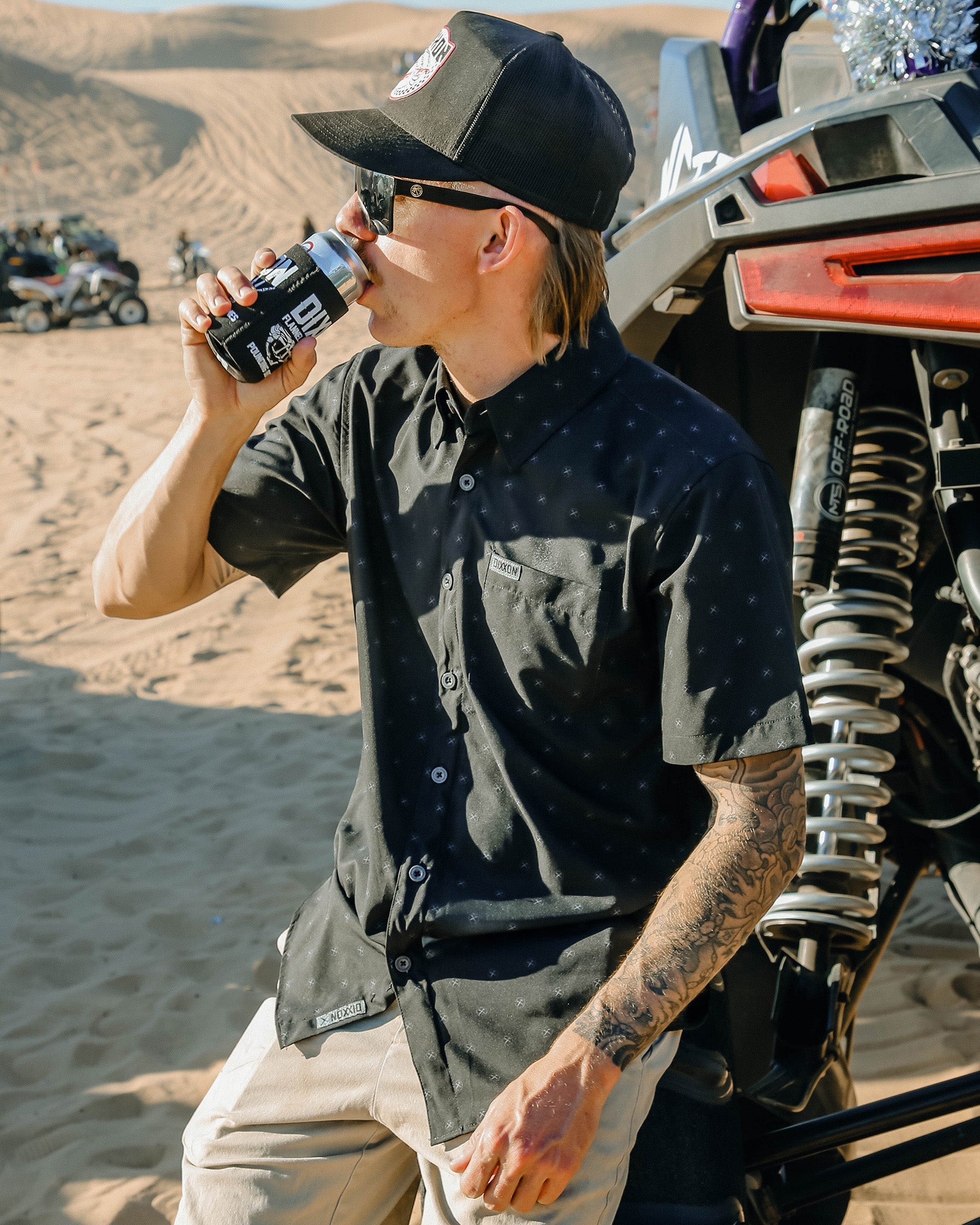 Huckster Party Shirt - Black & Gray - Dixxon Flannel Co.
