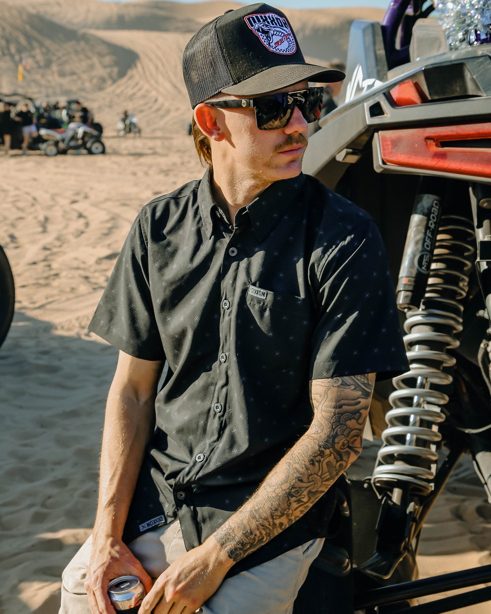 Huckster Party Shirt - Black & Gray - Dixxon Flannel Co.