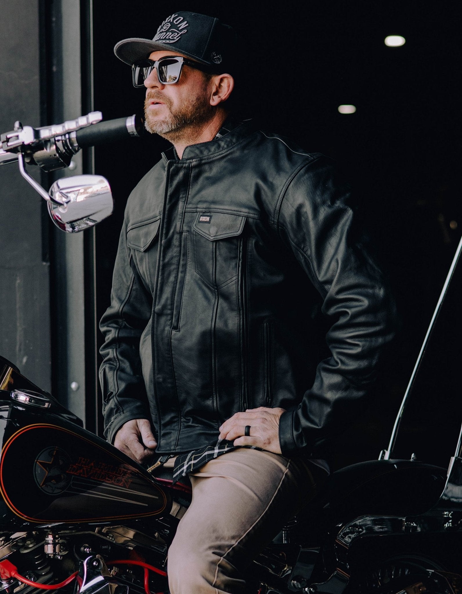 Hudson Leather Jacket Black Dixxon Flannel