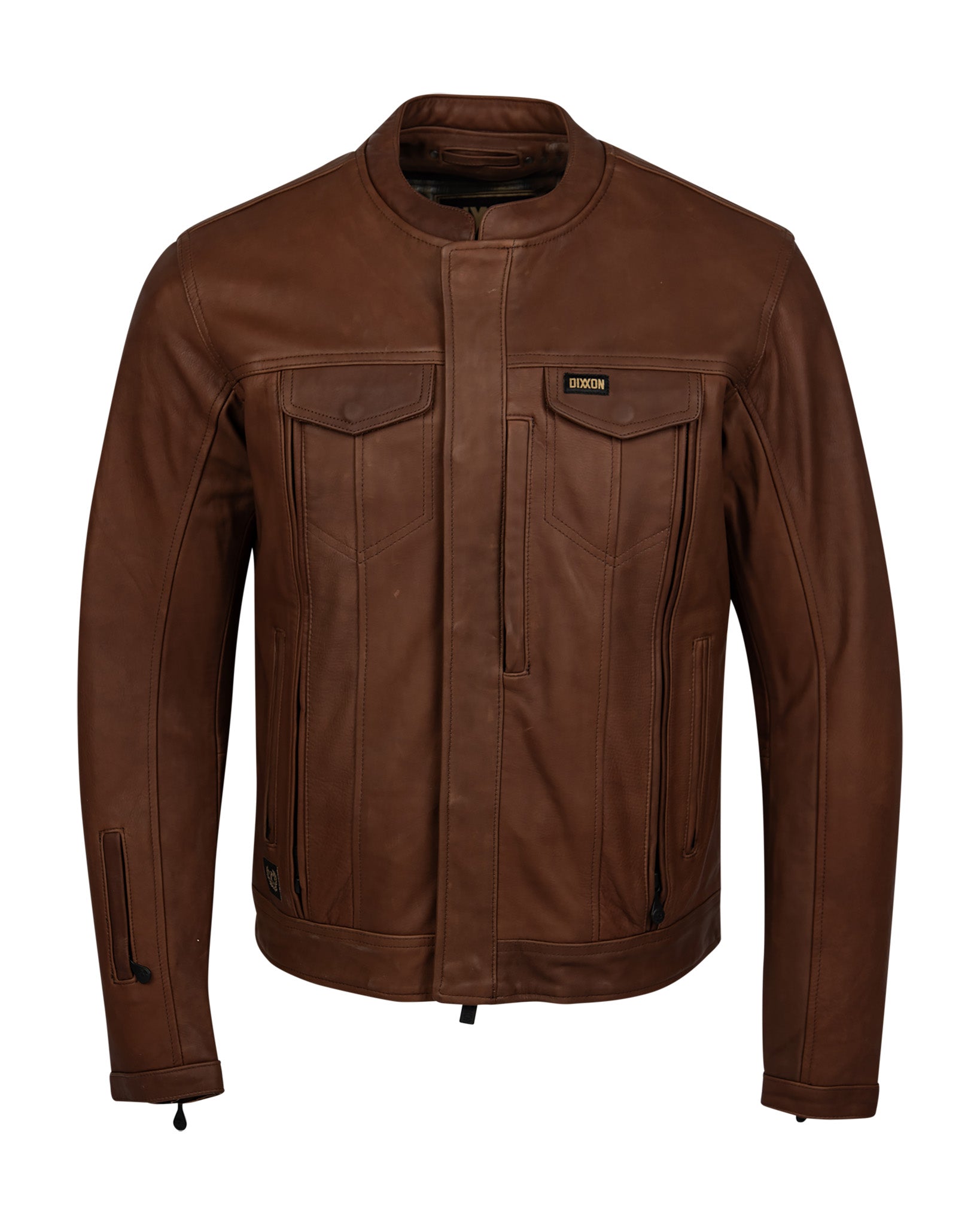 Hudson Leather Jacket - Mohagany - Dixxon Flannel Co.