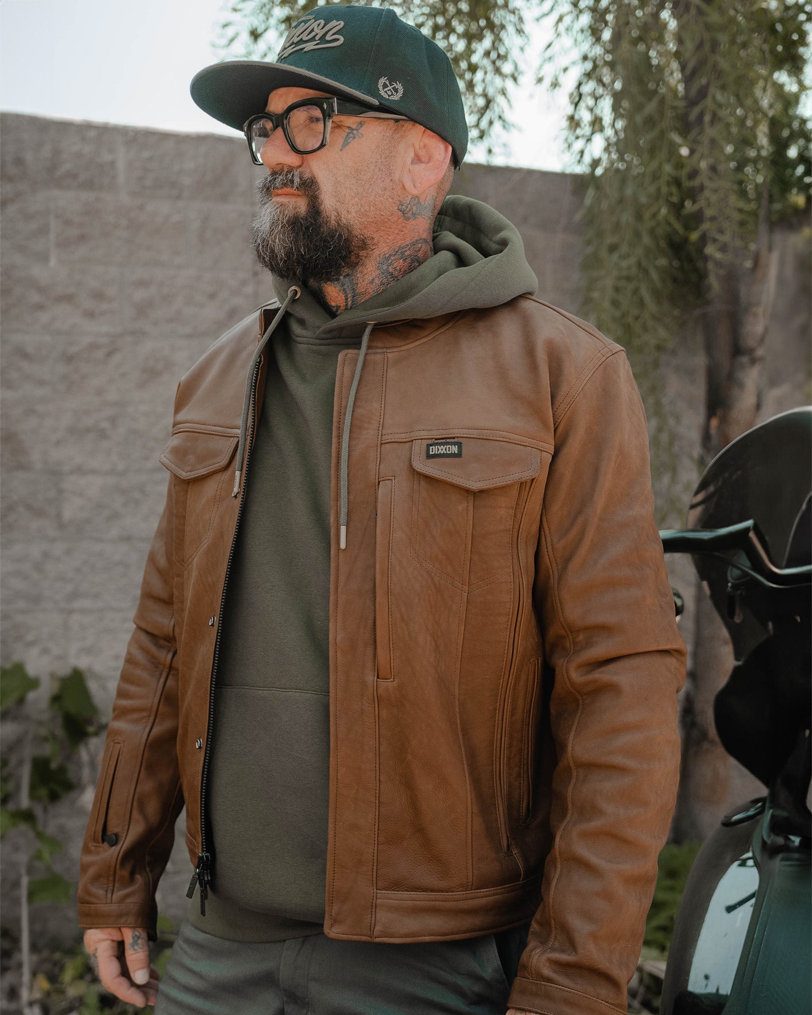 Hudson Leather Jacket - Mohagany - Dixxon Flannel Co.