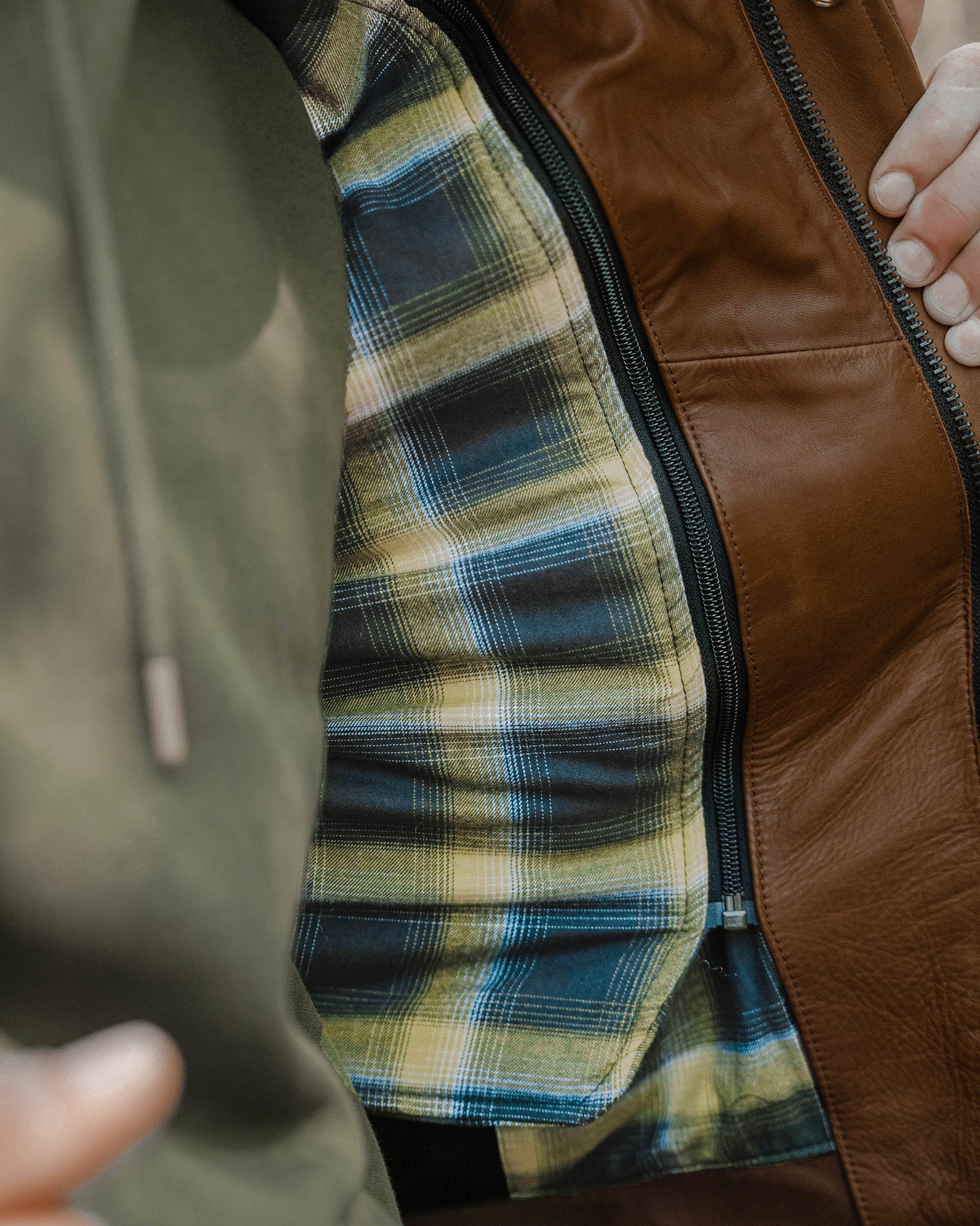 Hudson Leather Jacket - Mohagany - Dixxon Flannel Co.