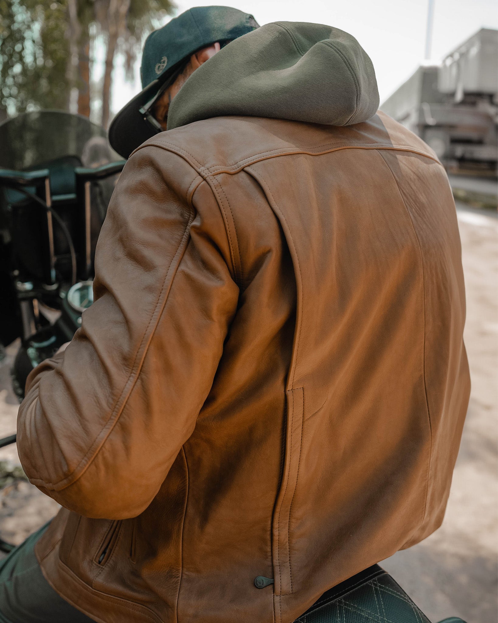 Hudson Leather Jacket - Mohagany - Dixxon Flannel Co.