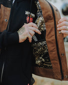 Humboldt Suede Leather Vest - Black & Mahogany - Dixxon Flannel Co.