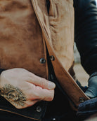 Humboldt Suede Leather Vest - Black & Mahogany - Dixxon Flannel Co.