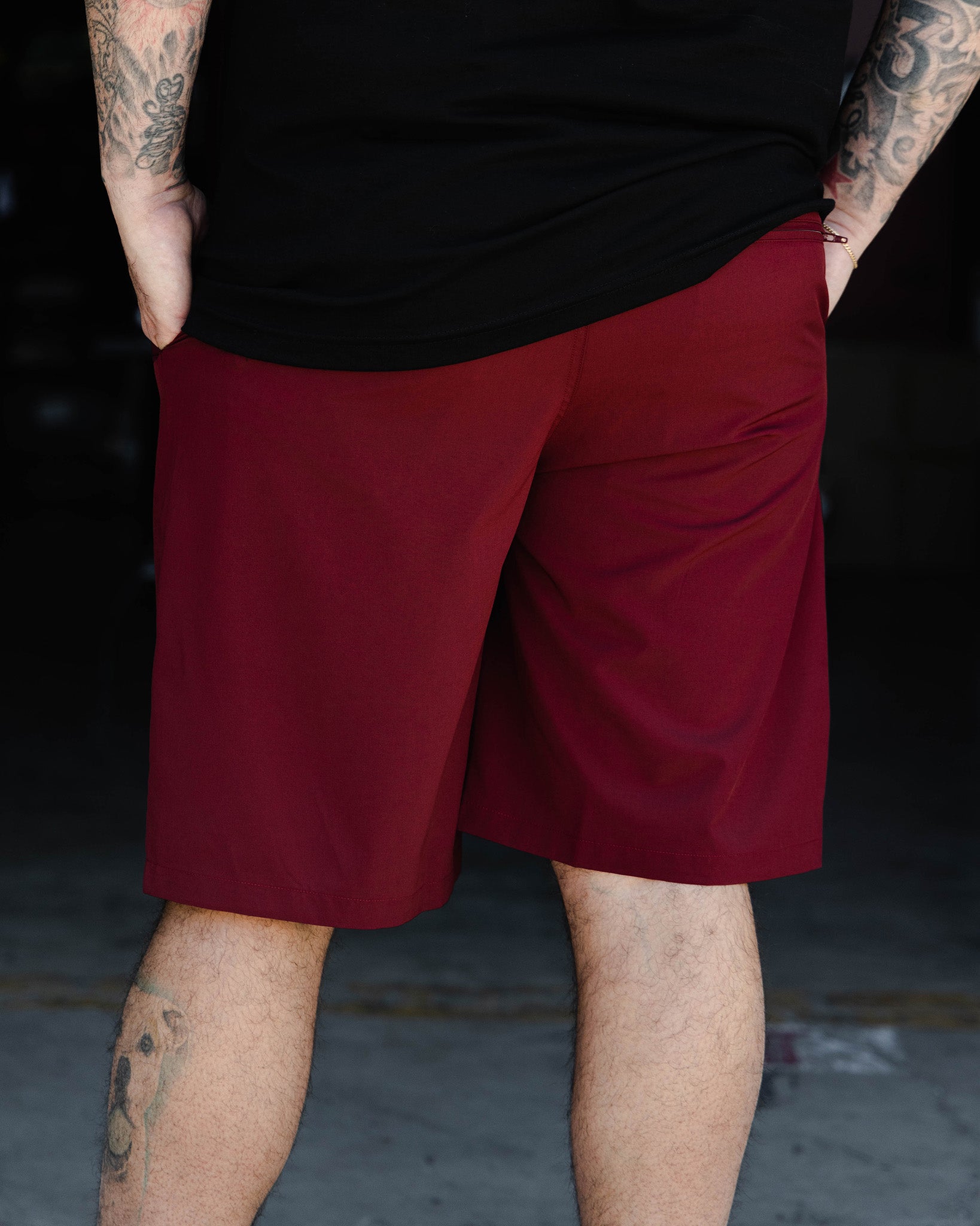 Men's Hybrid Shorts - Maroon | Dixxon Flannel Co.