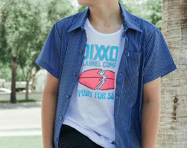 Youth Salty Dog Party Shirt - Black & White - Dixxon Flannel Co.