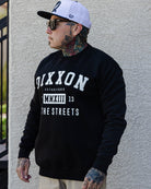In The Streets Crewneck Sweatshirt - Black & White - Dixxon Flannel Co.