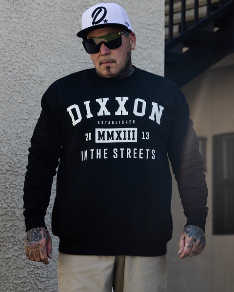 In The Streets Crewneck - Black & White | Dixxon Flannel Co.
