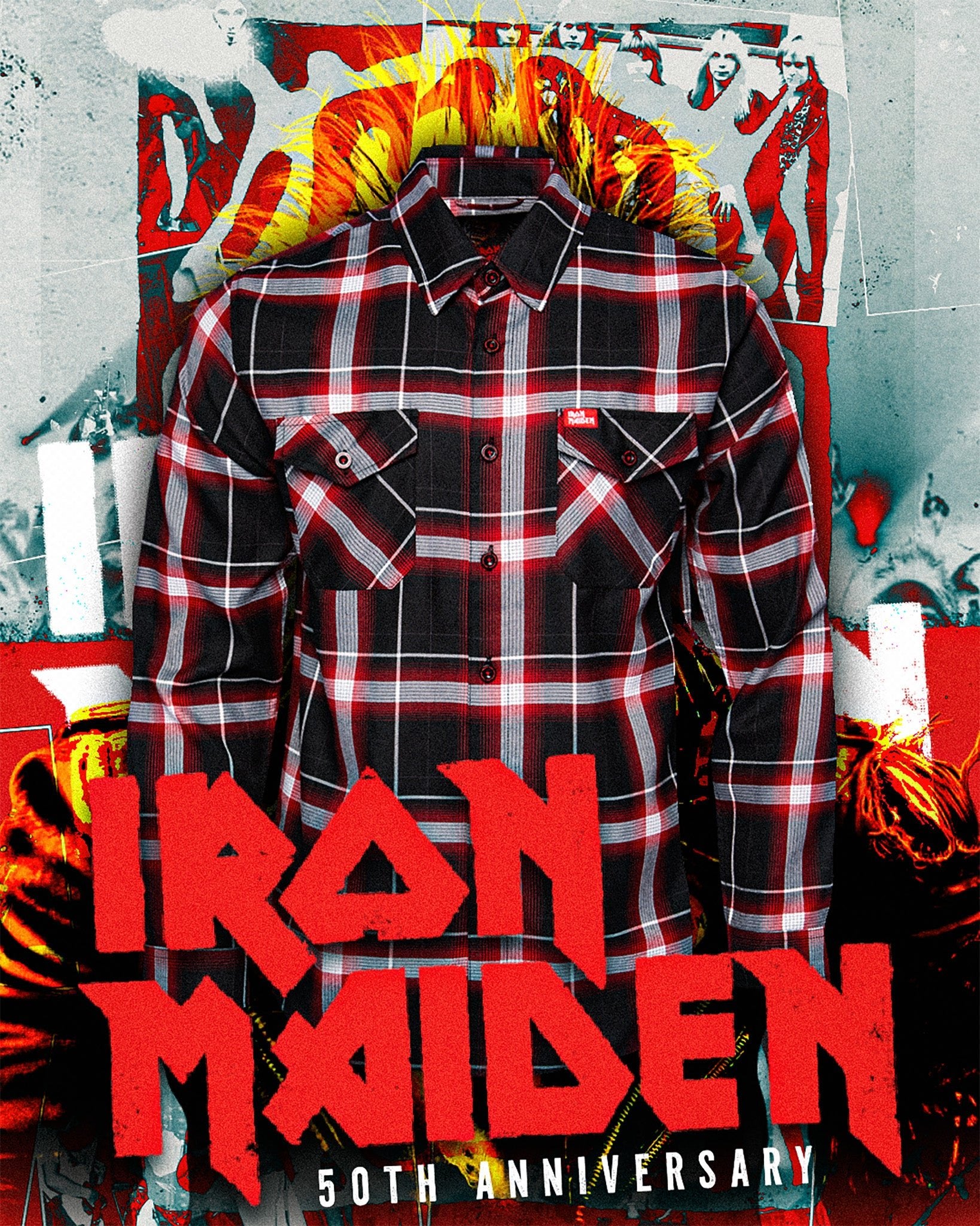 iron maiden dress shirt Somewhere