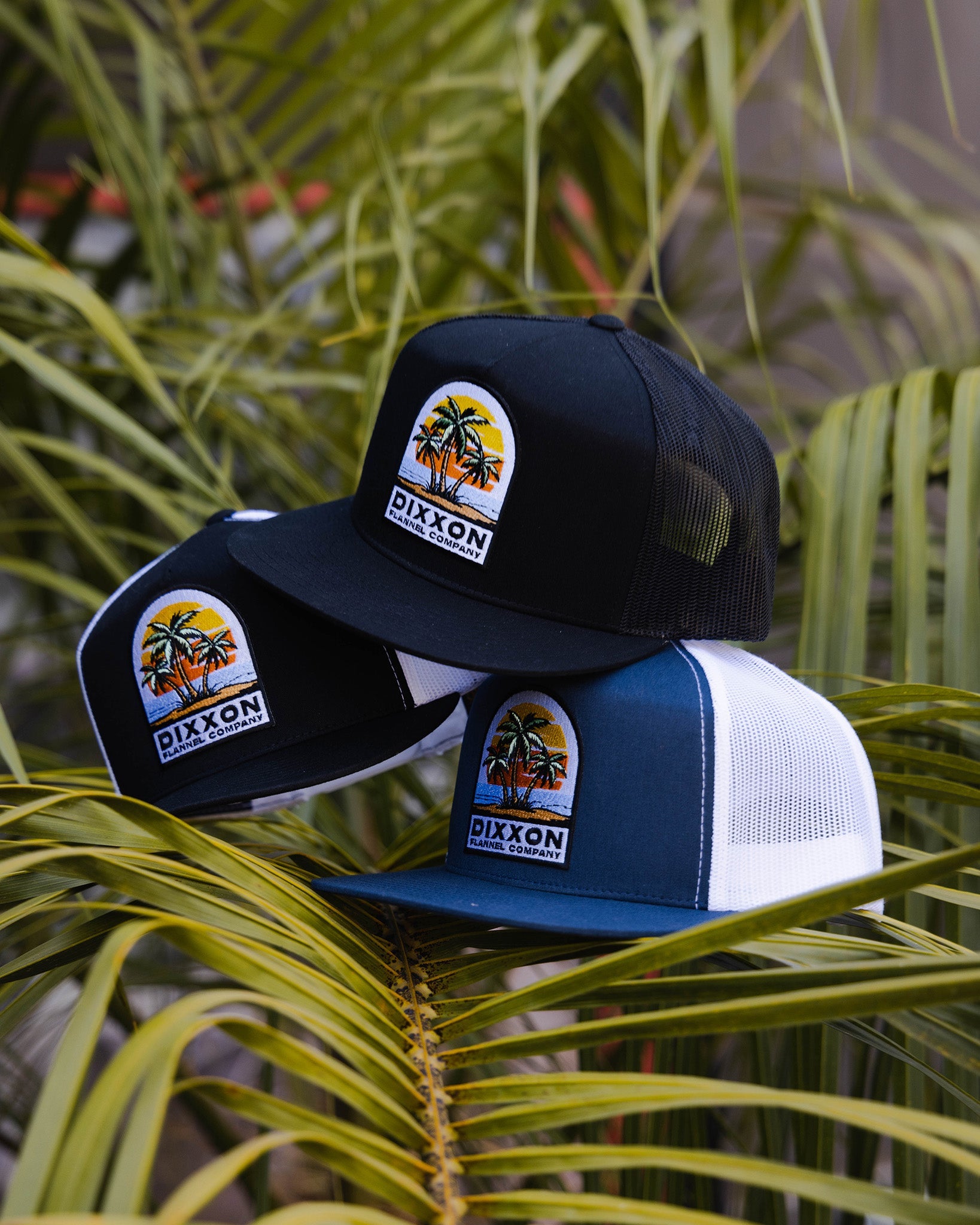 Island Flat Bill Trucker Snapback - Dixxon Flannel Co.