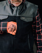 Jackson Leather & Canvas Vest - Black - Dixxon Flannel Co.