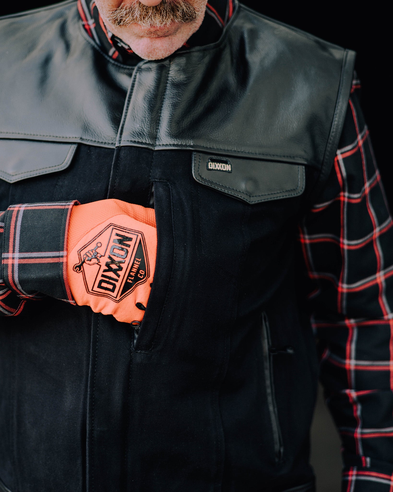 Jackson Leather & Canvas Vest - Black - Dixxon Flannel Co.