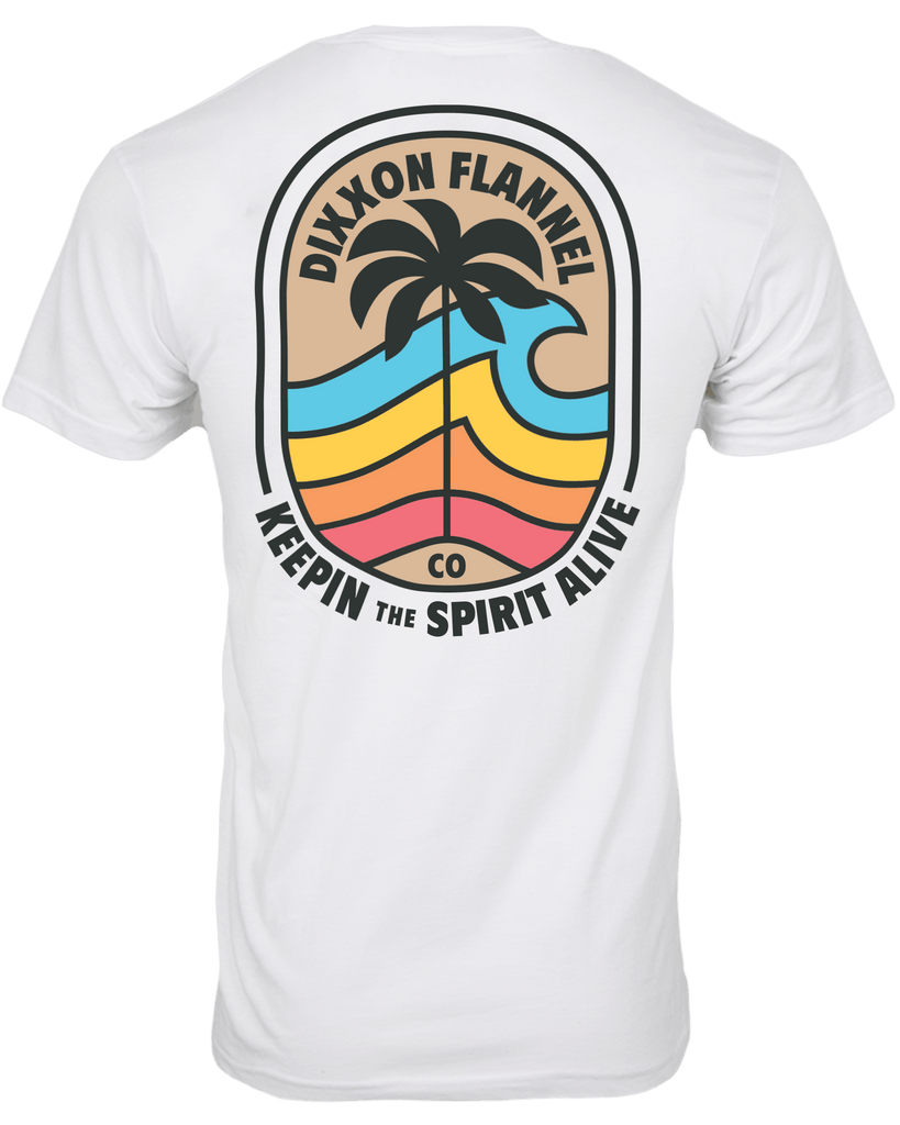 Keepin' the Palm Tree Spirit Alive T-Shirt - White - Dixxon Flannel Co.