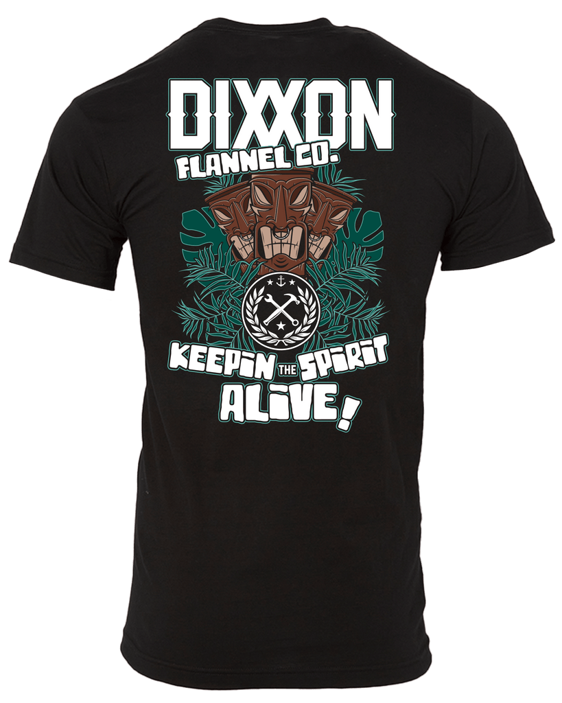 Keepin' the Tiki Spirit Alive T-Shirt - Black - Dixxon Flannel Co.