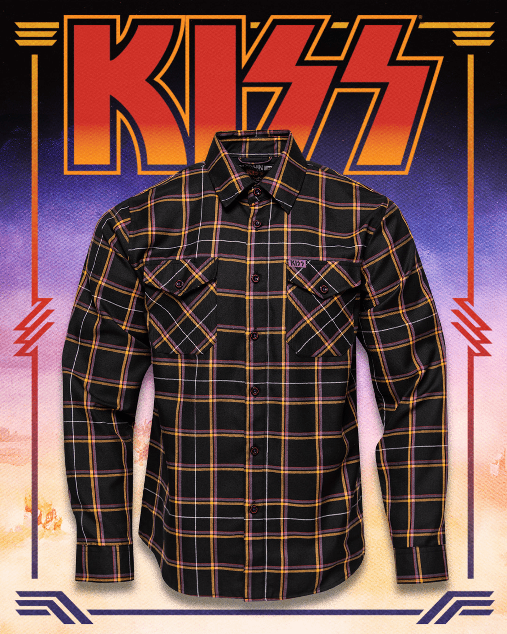 KISS Destroyer Flannel - Dixxon Flannel Co. view 1
