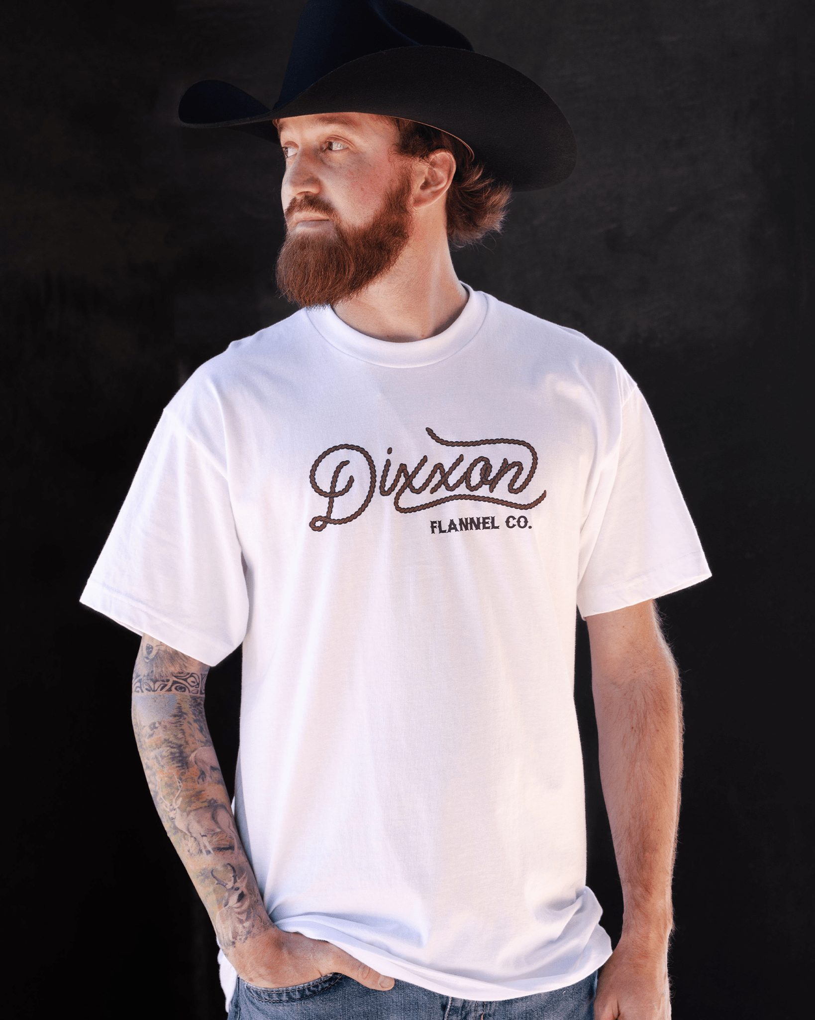 Lariat T-Shirt - White - Dixxon Flannel Co.