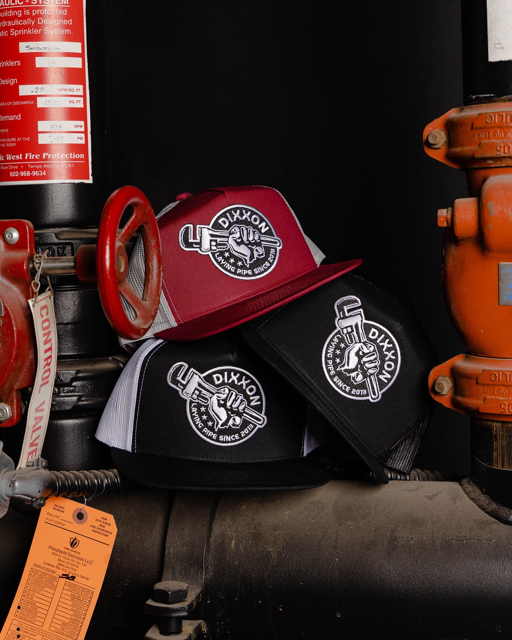 Laying Pipe Flat Bill Trucker Snapback - Dixxon Flannel Co.