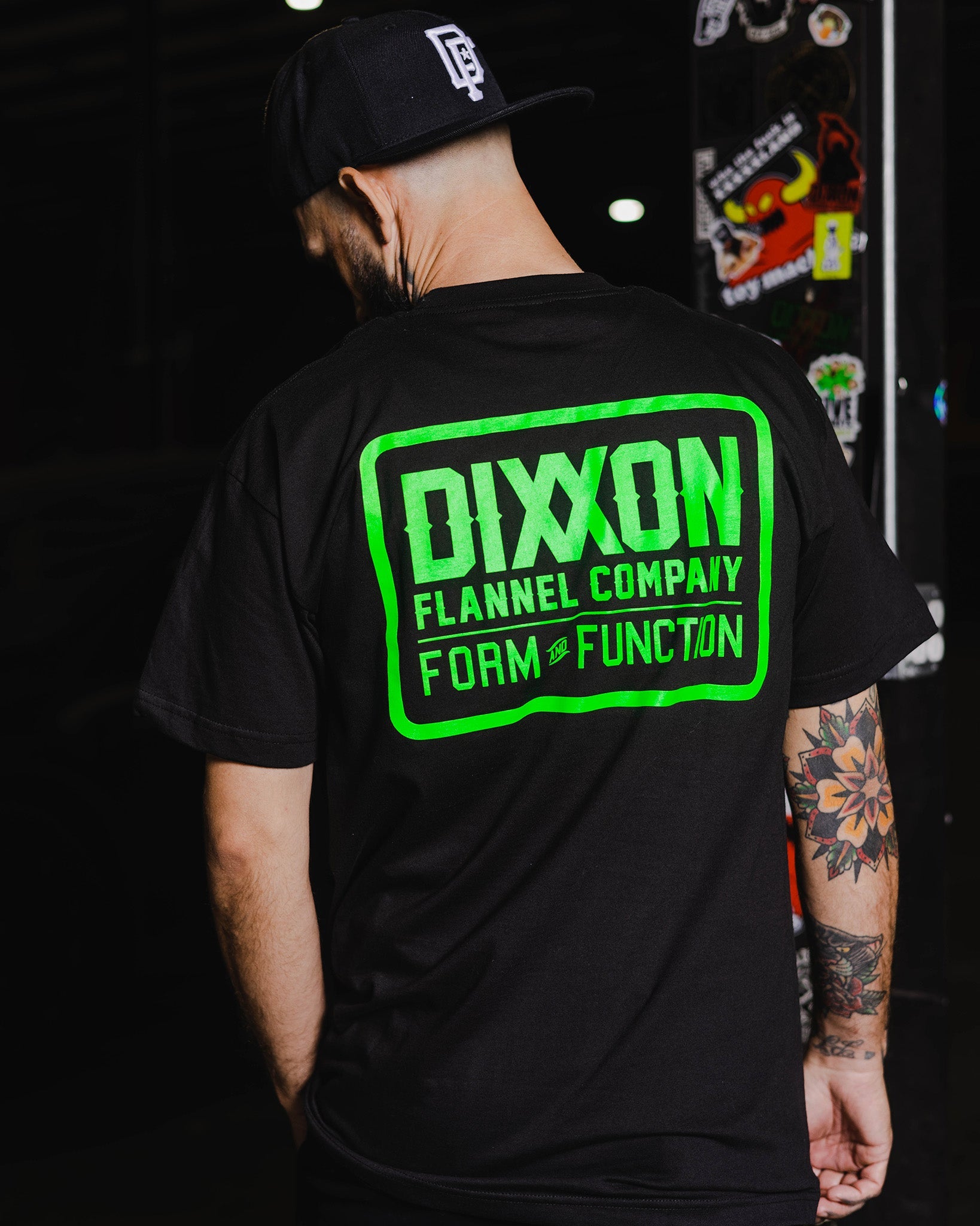 Dixxon's Lime Green Classic T-Shirt - Black | Shop Now