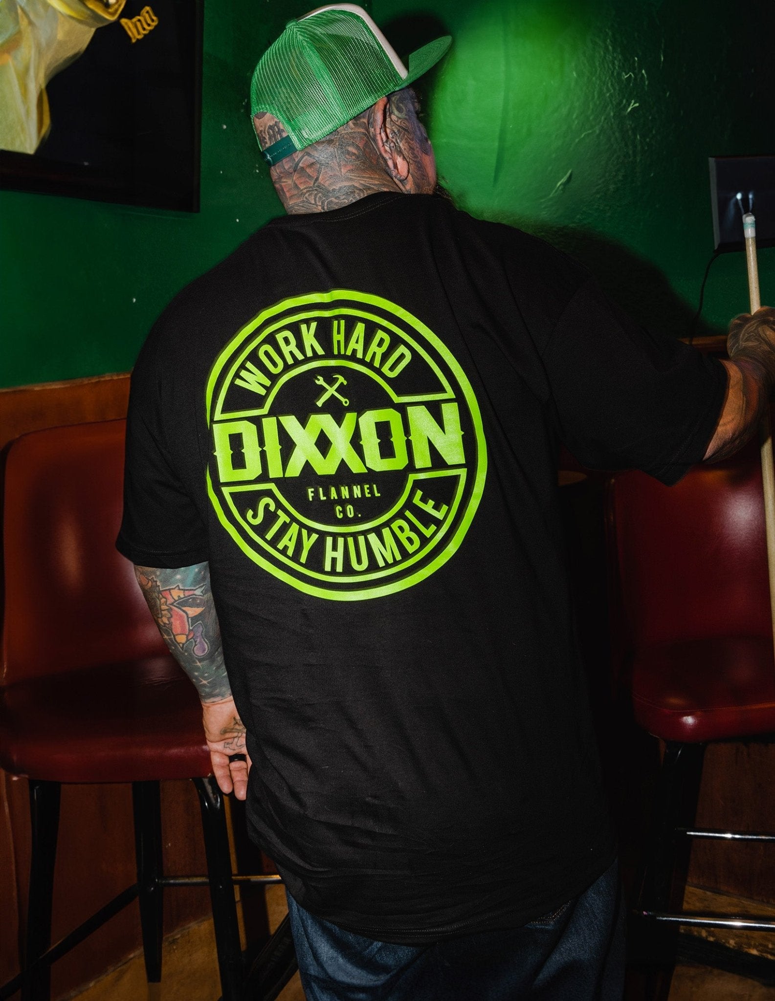 Lime Green Corpo T-Shirt - Black - Dixxon Flannel Co.
