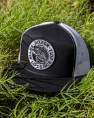 Lip Ripper Flat Bill Trucker Snapback - Black & White - Dixxon Flannel Co.
