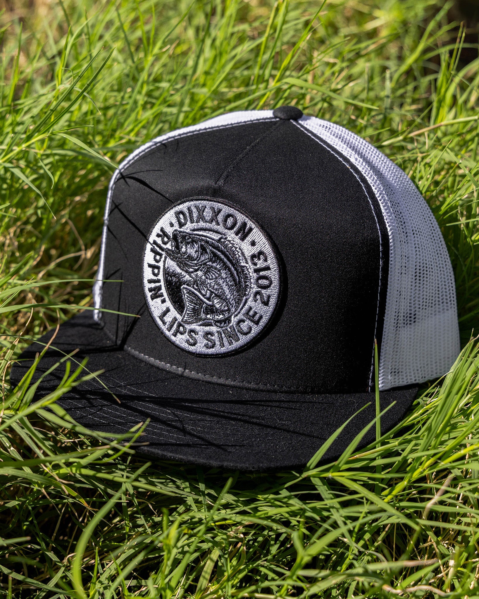 Lip Ripper Flat Bill Trucker Snapback - Black & White - Dixxon Flannel Co.
