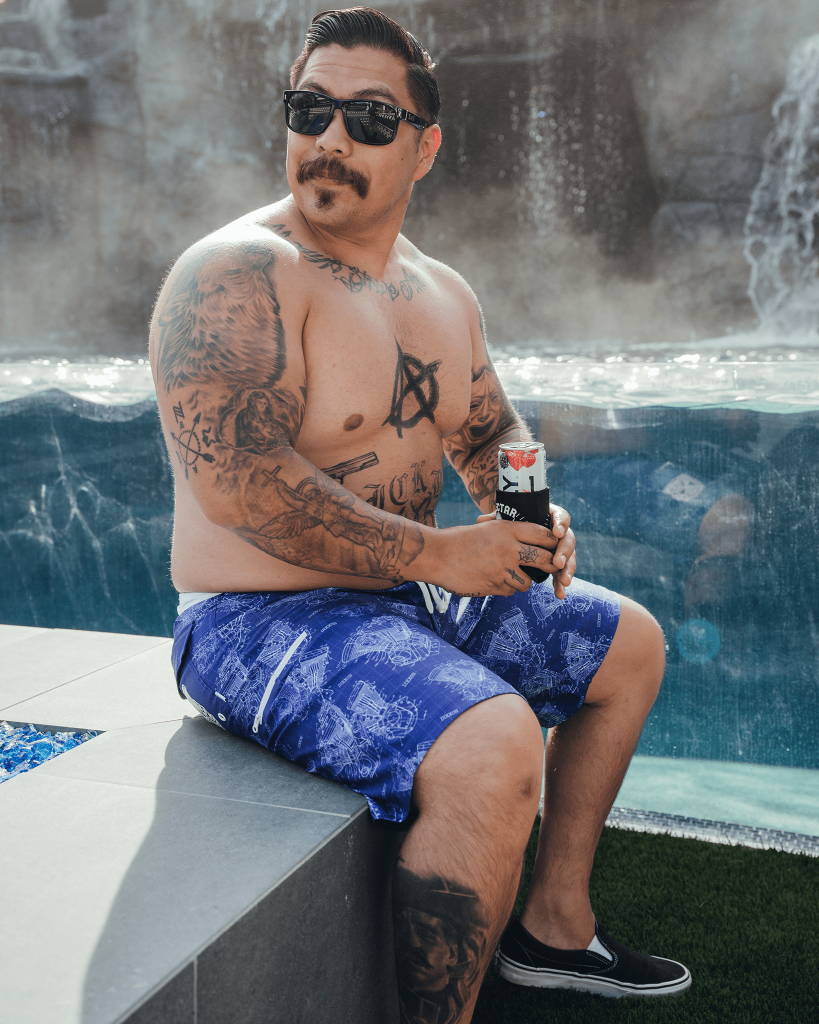 Live to Ride Boardshorts - Blue - Dixxon Flannel Co.