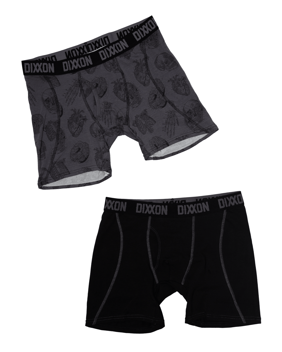 Love Kills Cotton Stretch 2pk Boxer Briefs - Black - view 1