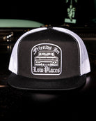 Low Places Flat Bill Trucker Snapback - Dixxon Flannel Co.