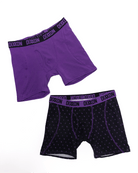 Lowrider Cotton Stretch 2pk Boxer Briefs - Purple & Black - Dixxon Flannel Co.