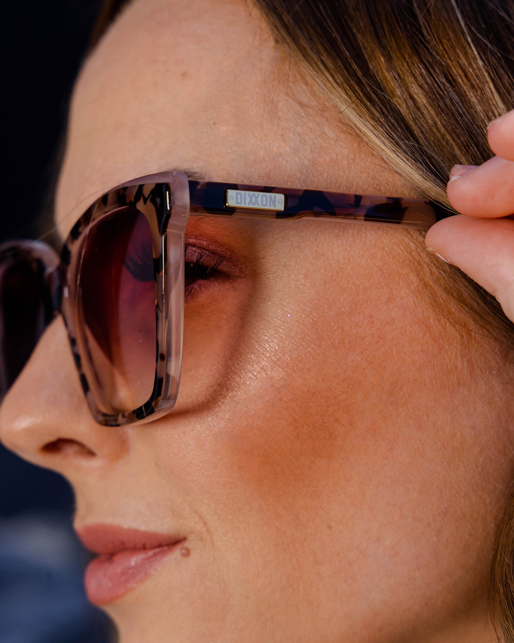 Luna Sunglasses - Mauve Tortoise & Pink Gradient | Dixxon Flannel Co.