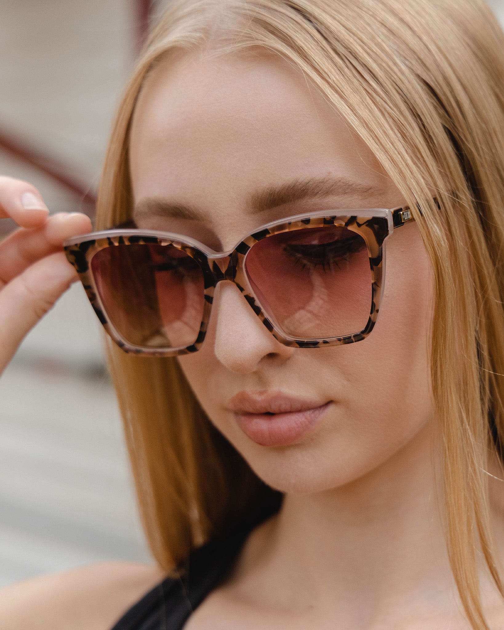 Luna Sunglasses - Mauve Tortoise & Pink Gradient | Dixxon Flannel Co.