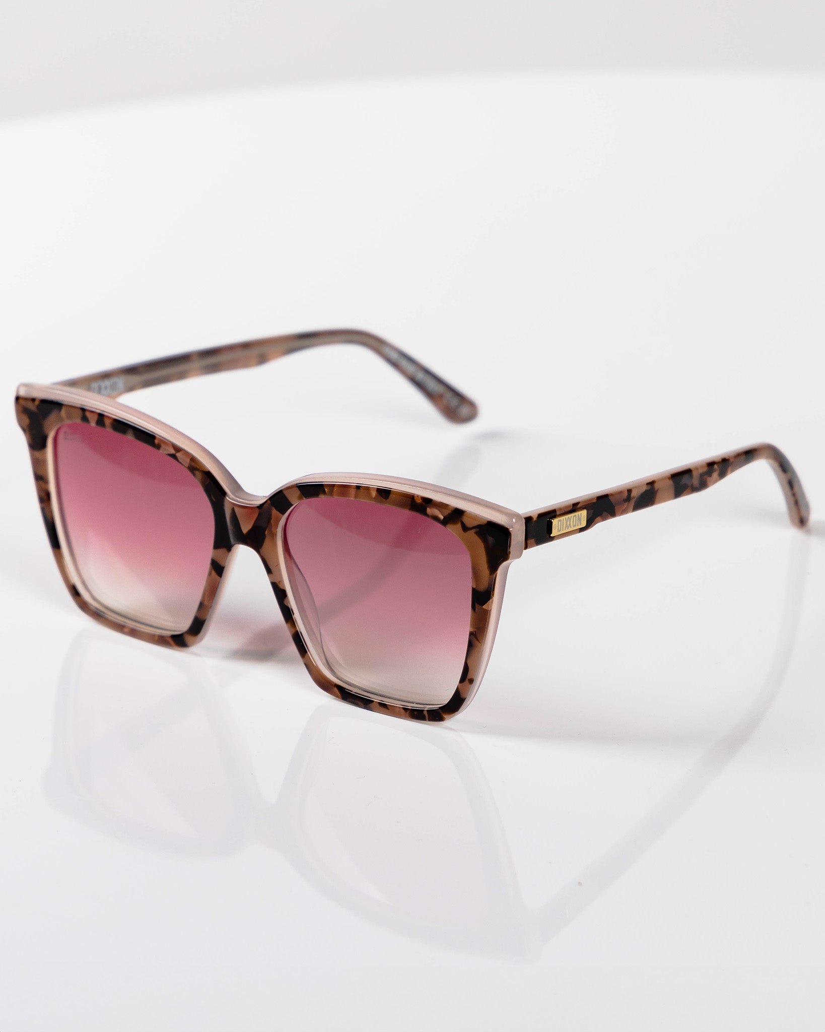 Luna Sunglasses - Mauve Tortoise & Pink Gradient | Dixxon Flannel Co.